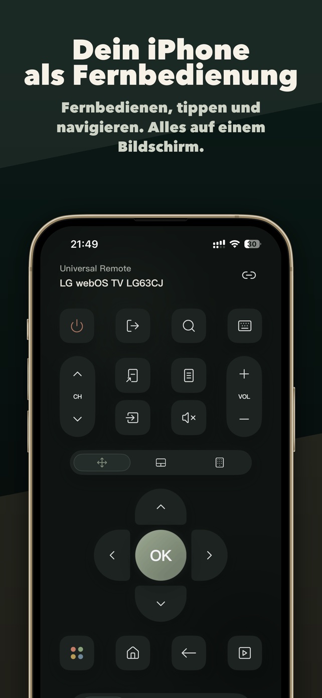Universalfernbedienung fürs iPhone