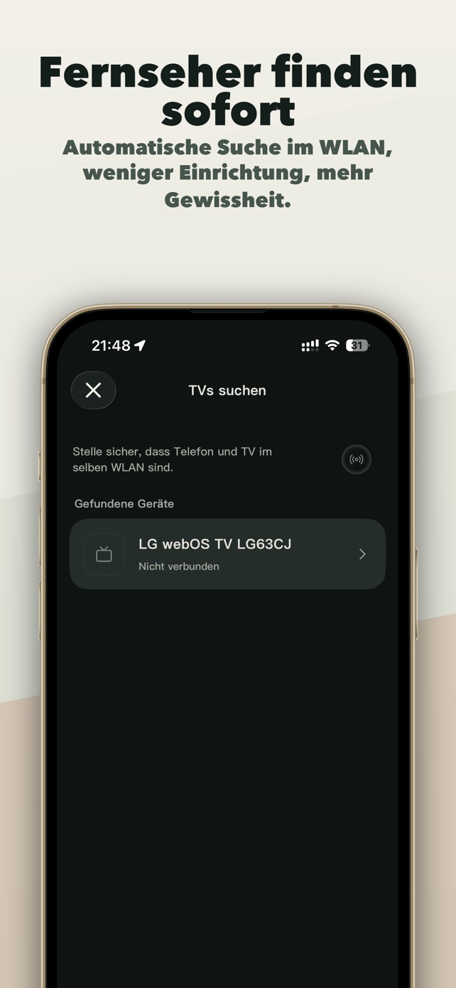 Fernseher im Netzwerk finden