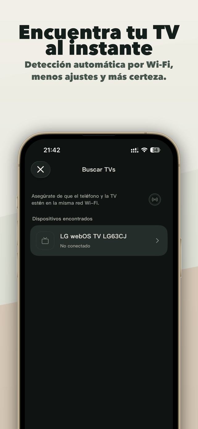 Encuentra televisores en tu red