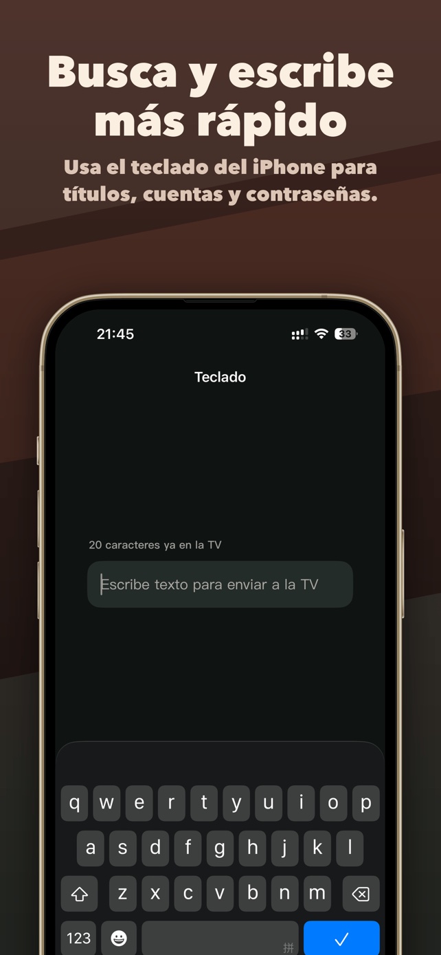 Escribe con el teclado del iPhone