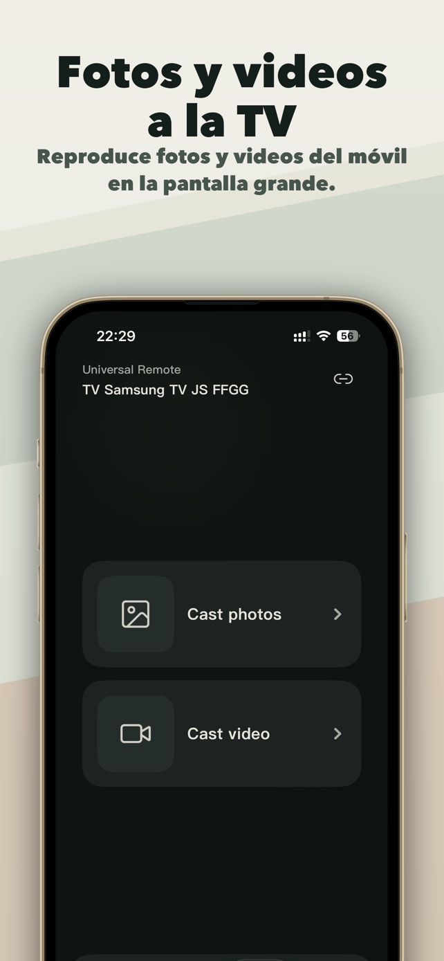 Envía fotos y vídeos al televisor