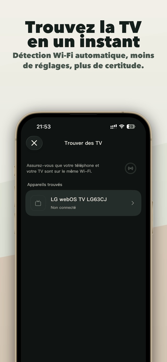 Détection des téléviseurs sur le réseau