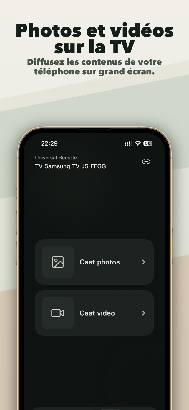 Diffusion de photos et de vidéos
