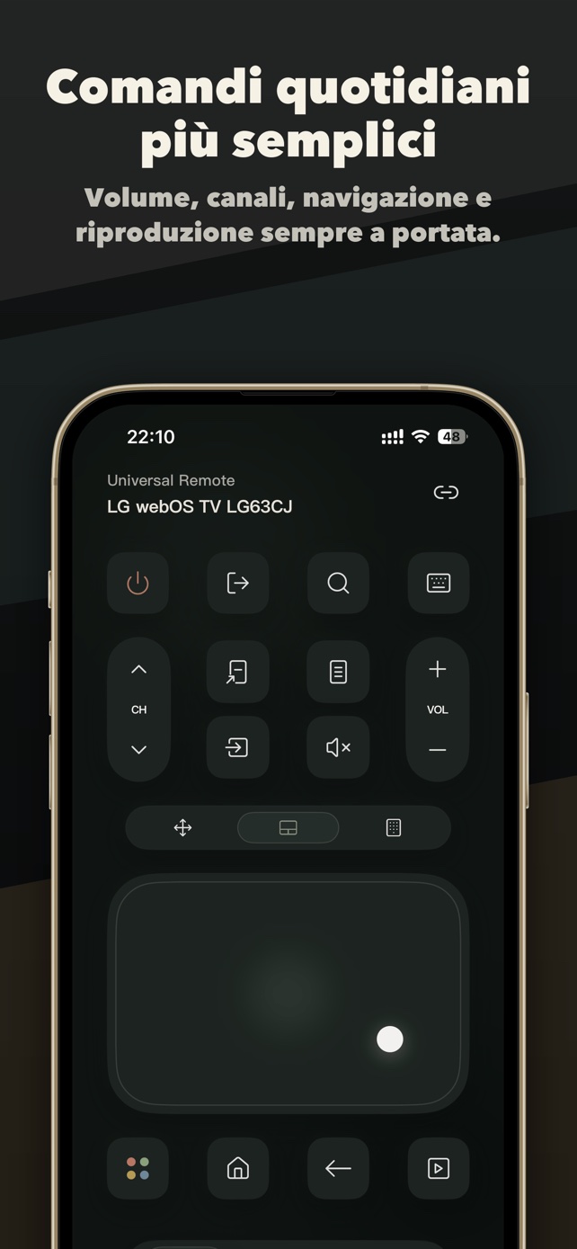 Controlli completi del telecomando